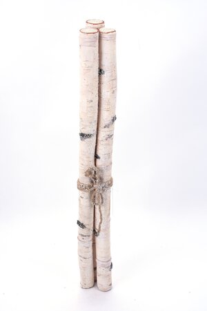 3 Faux Birch Logs