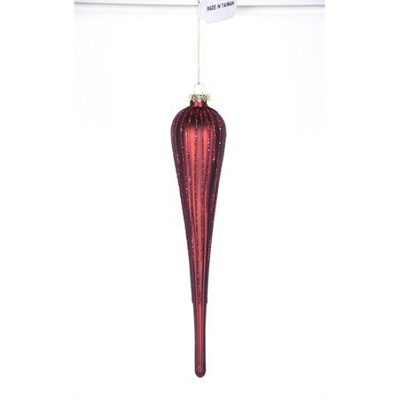 Burgundy Drop Ornament