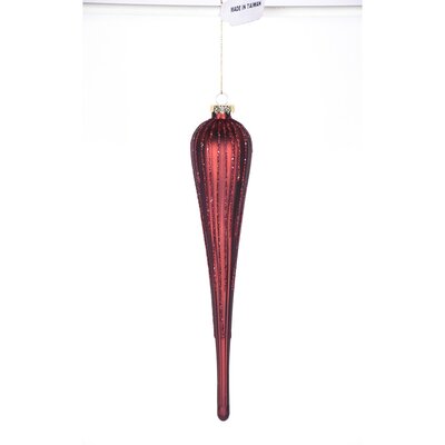 Burgundy Drop Ornament