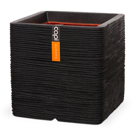 CAPI Rib Square Planter