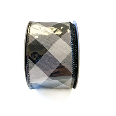 Black Check Ribbon