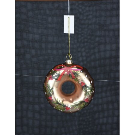 Glass Doughnut Ornament