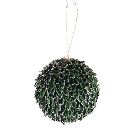 Pinecone Green Ball Ornament