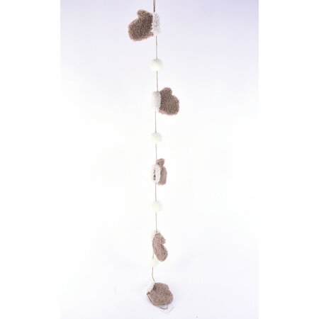 Brown Mitten Ornament Garland