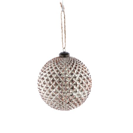 Antique Ribbed Ball Ornament