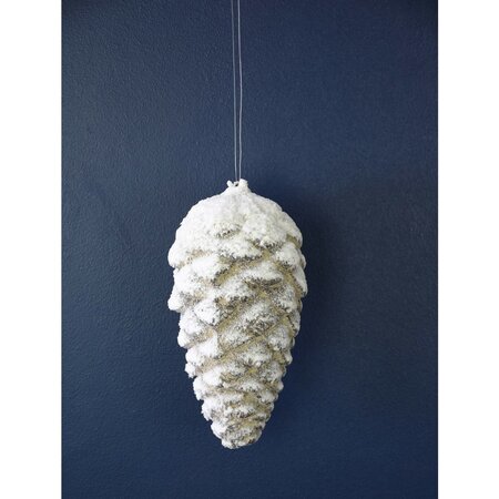 Snowfall Pinecone Ornament