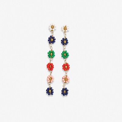 Flower Bead Earring Tropez