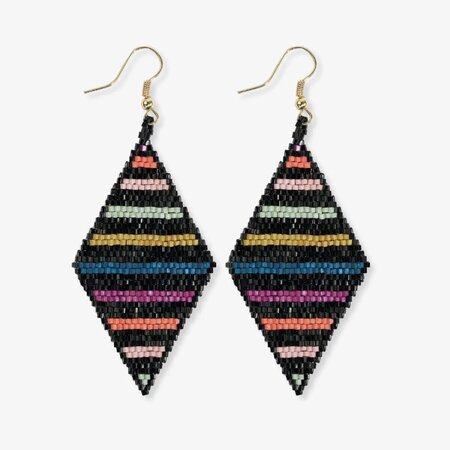 Frida Bead Earring Black