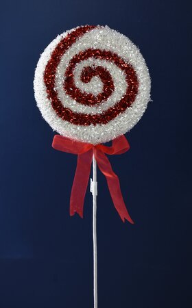 Peppermint Tinsel Pick