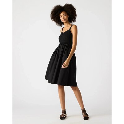 Black Fleur Tank Dress